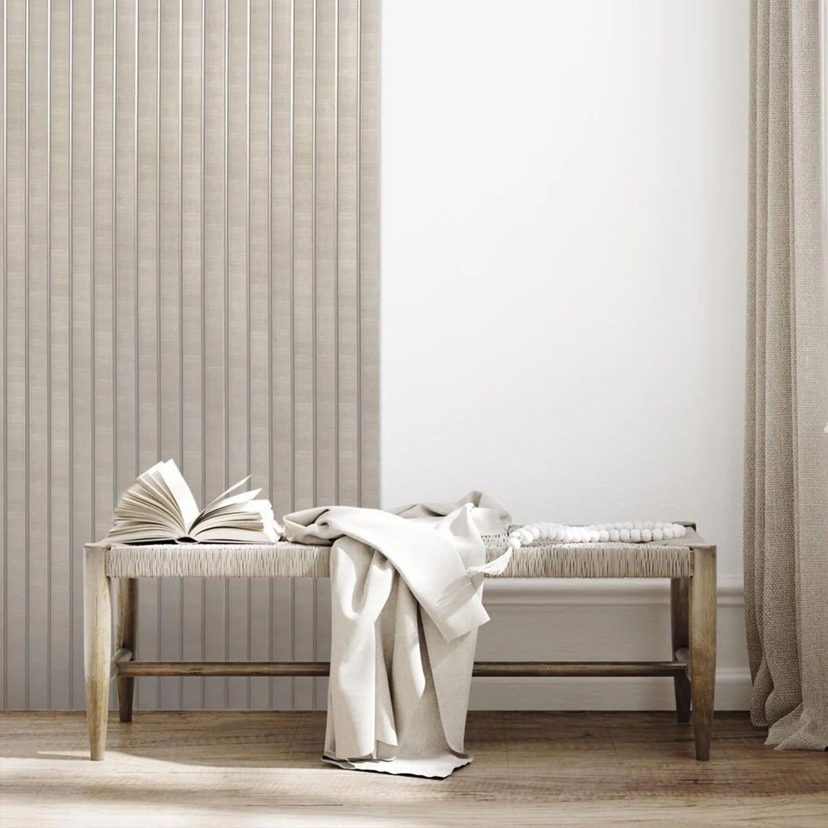 3D Kunststof Wandpanelen Beige Lumière Collection 270 x 12 cm - Image 6
