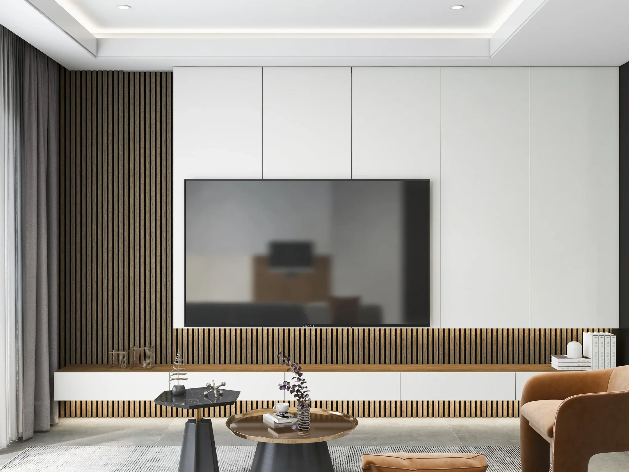 Akoestische panelen 300 x 60 x 2.2 cm - Eiken Walnoot - Image 3