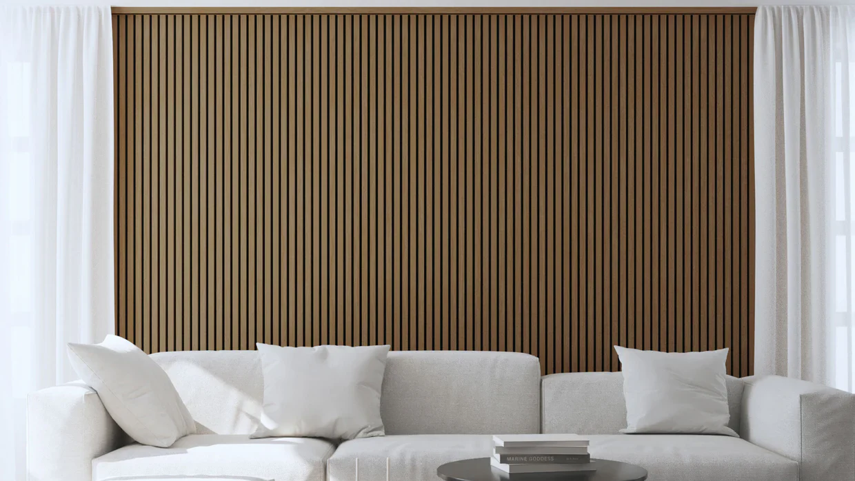 Akoestische panelen 270 x 60 x 2.2 cm - Eiken Mokka - Image 3