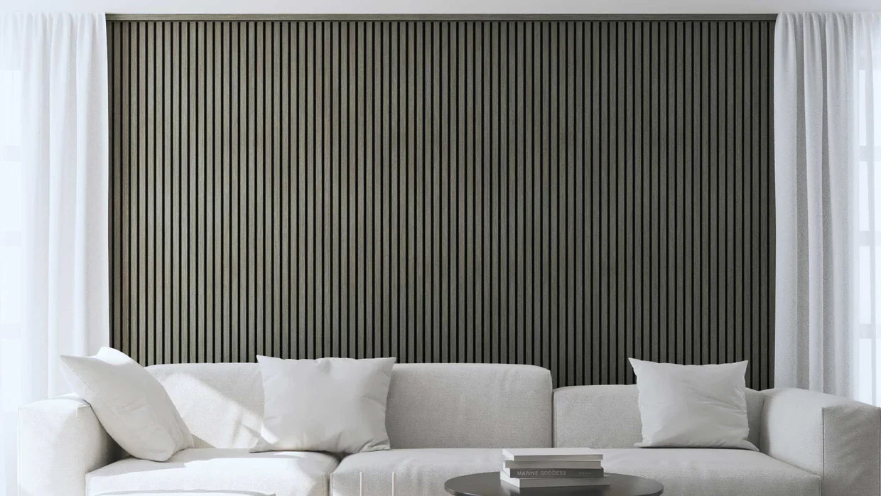 Akoestische panelen 270 x 60 x 2.2 cm - Eiken Grijs - Image 3
