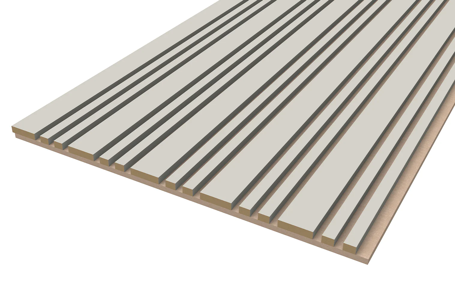 Akoestische panelen  270 x 60 x 2.2 cm - Beige on Beige Avorio - Image 4