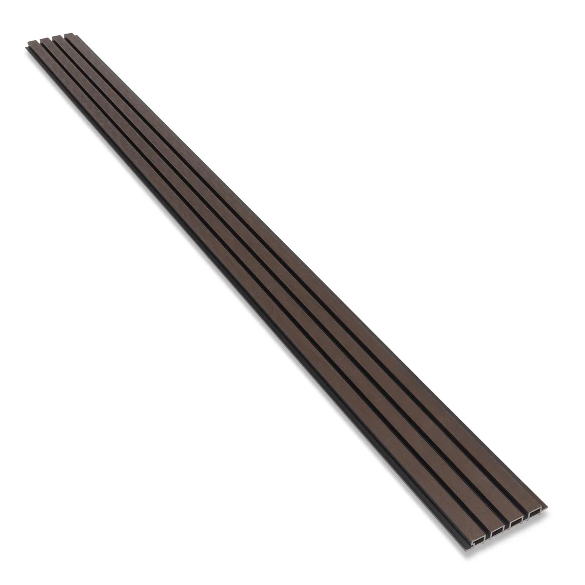 Composiet Gevelbekleding Dark Walnoot Lattenwand Wandpanelen 290 x 22 cm - Image 6