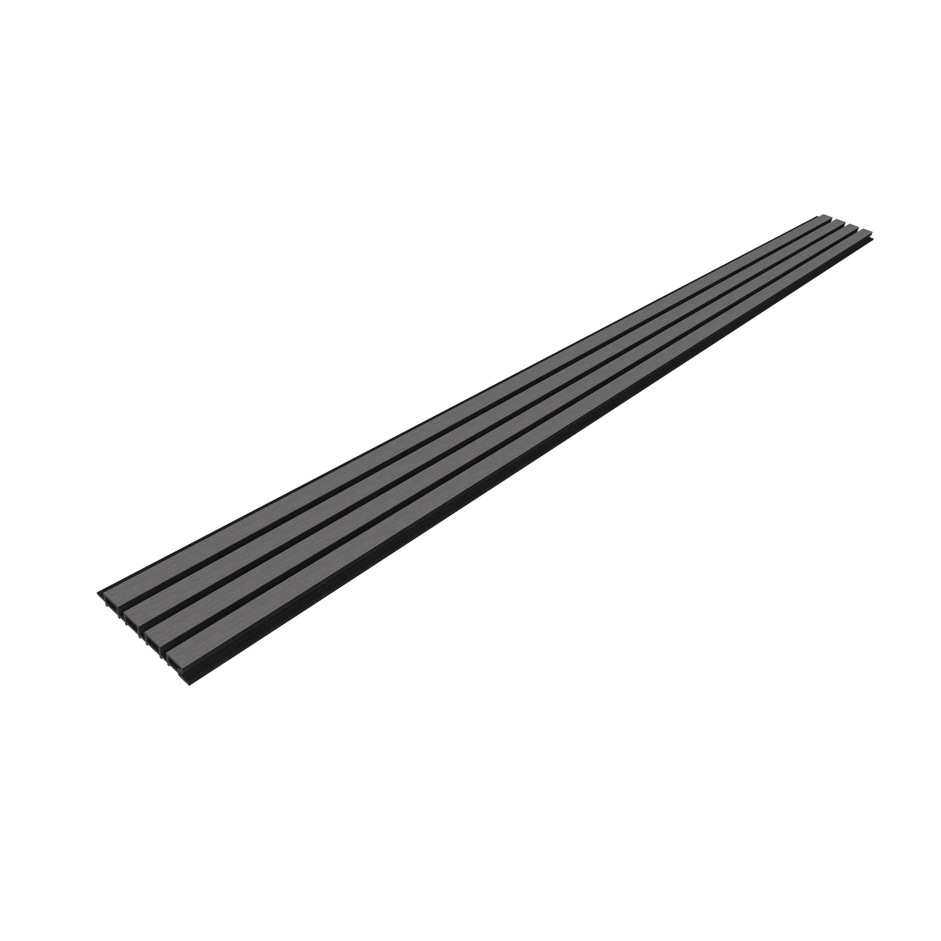 Composiet Gevelbekleding Grijs Lattenwand Wandpanelen 290 x 22 cm - Image 3