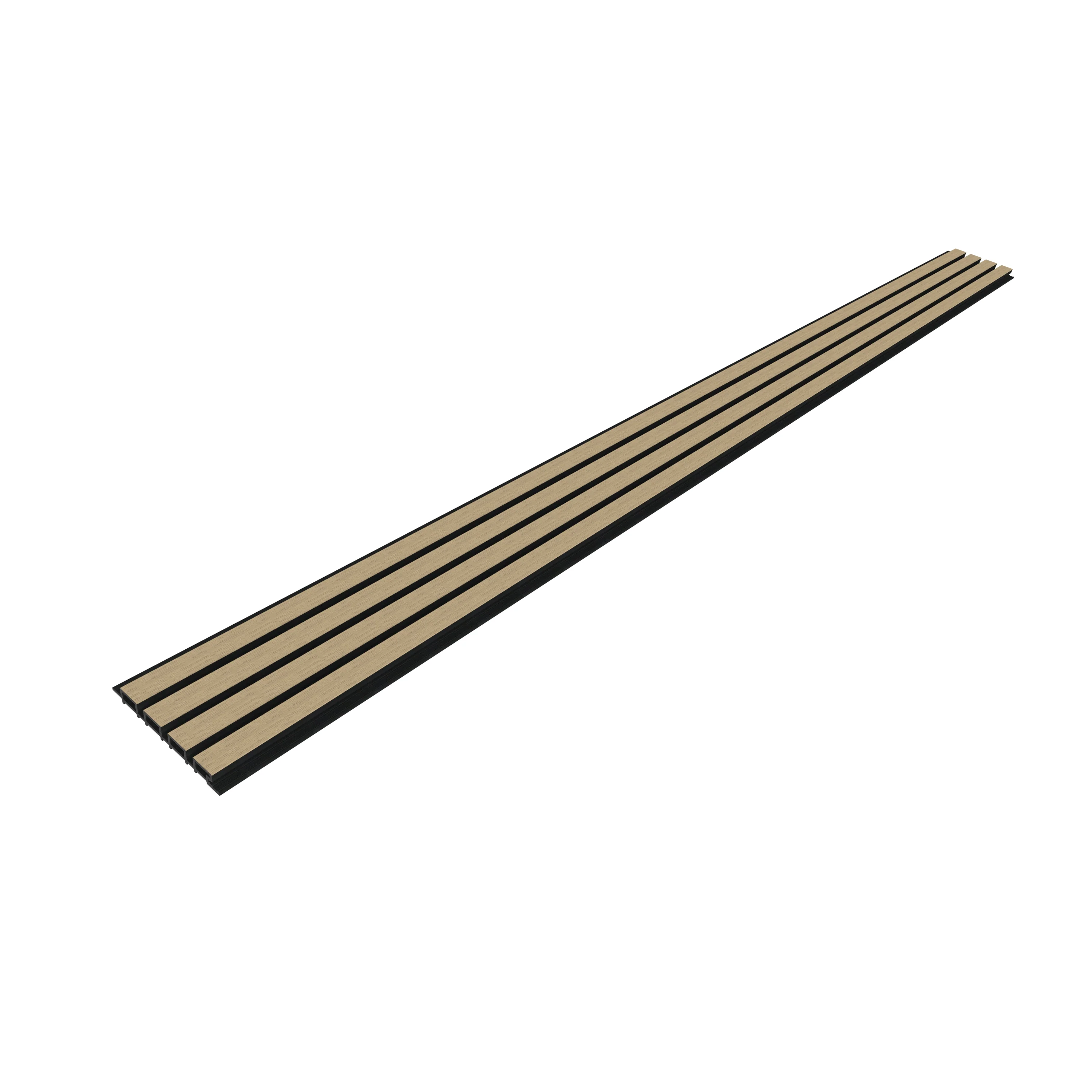 Composiet Gevelbekleding Naturel Lattenwand Wandpanelen 290 x 22 cm - Image 3